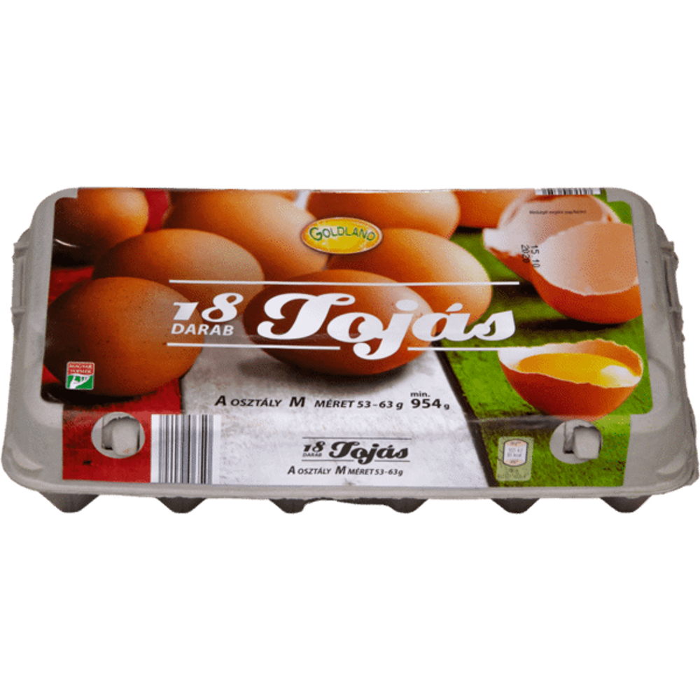 Aldi Goldland 18 db tojás M